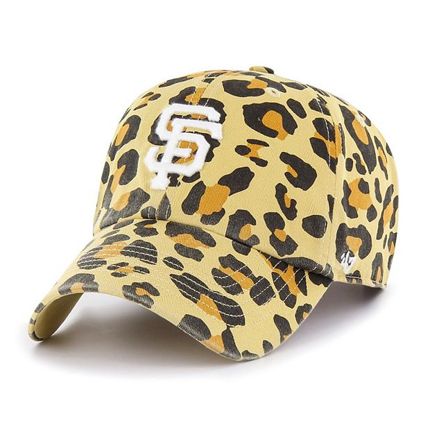 Women's San Francisco Giants '47 Tan Cheetah Clean Up Adjustable Hat