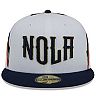 Men's New Era White/Navy New Orleans Pelicans 2021/22 City Edition City Edition Official 59FIFTY Fitted Hat