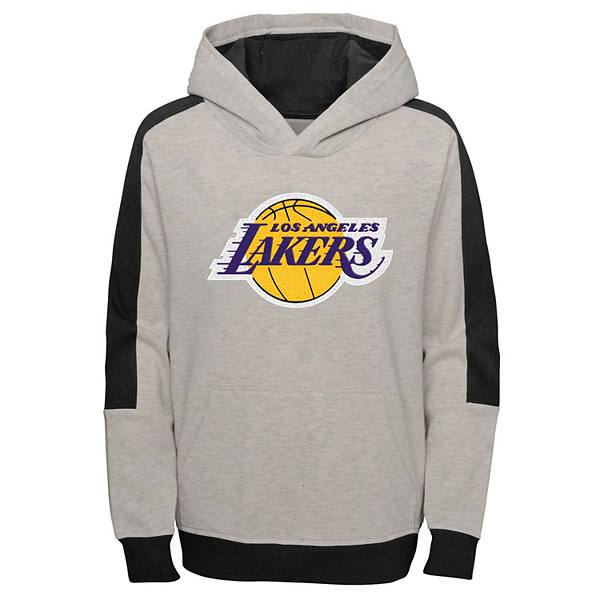 Men's New Era Heather Gray Los Angeles Lakers 2020/21 City Edition Pullover  Hoodie 