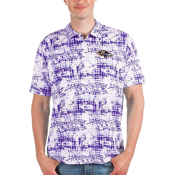 Antigua Men's Antigua Purple Baltimore Ravens Vivid Polo