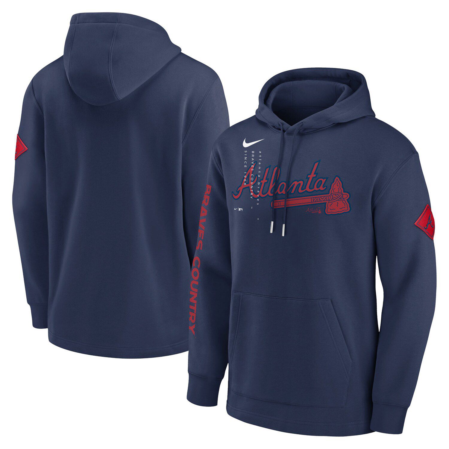 atlanta braves baseball hoodie