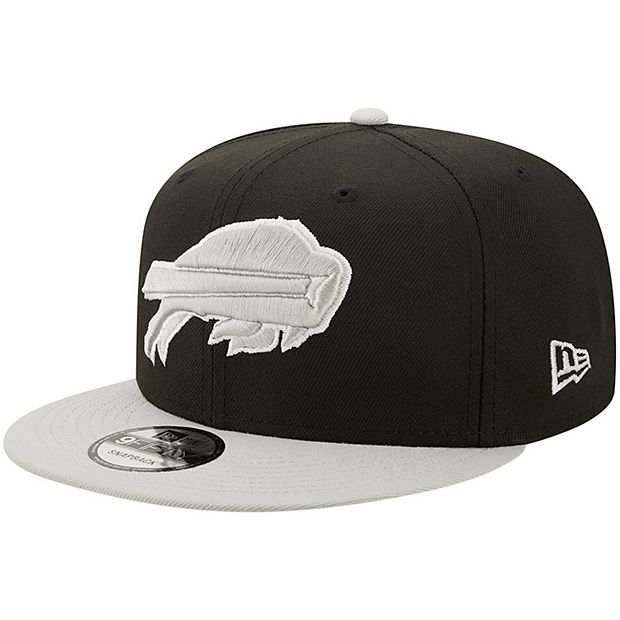 Men's New Era Black/Gray Buffalo Bills Two-Tone Color Pack 9FIFTY Snapback  Hat