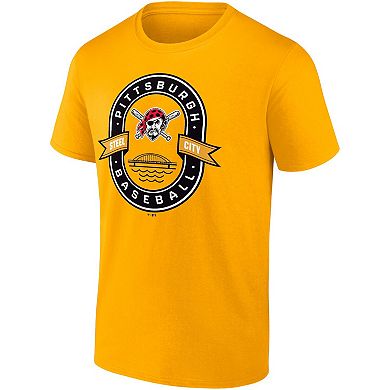 Men's Fanatics Branded Gold Pittsburgh Pirates Iconic Glory Bound T-Shirt