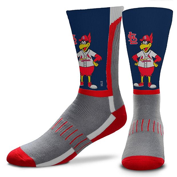 Youth For Bare Feet St. Louis Cardinals Mascot Snoop V-Curve Crew Socks