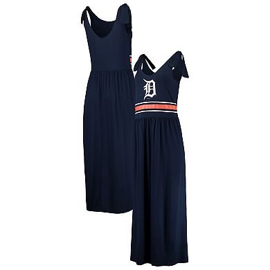 Women's G-III 4Her by Carl Banks Navy Detroit Tigers Game Over Maxi Dress