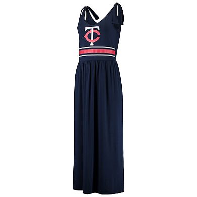 Women's G-III 4Her by Carl Banks Navy Minnesota Twins Game Over Maxi Dress