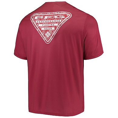 Men's Columbia Crimson Oklahoma Sooners Terminal Tackle Omni-Shade T-Shirt
