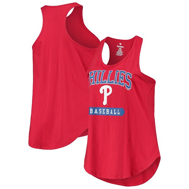 Women's Red Philadelphia Phillies Plus Size Racerback Tank Top