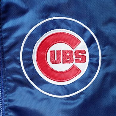 Men's Starter Royal Chicago Cubs The Captain II Full-Zip Varsity Jacket