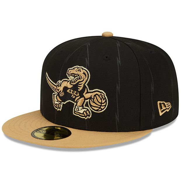 Men's New Era Black/Gold Toronto Raptors 2021/22 City Edition City Edition  Official 59FIFTY Fitted