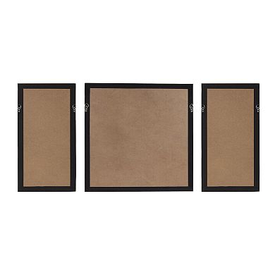 Madison Park Sabal Handmade Palm Rice Paper 3-Piece Framed Shadow Box Set