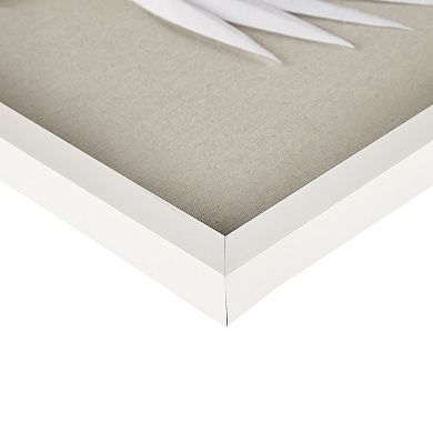 Madison Park Sabal Handmade Palm Rice Paper 3-Piece Framed Shadow Box Set