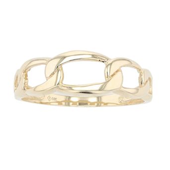 Au Naturale 10k Gold Figaro Ring