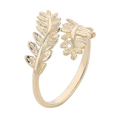 Au Naturale 14k Gold Olive Branch Ring