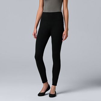 Simply Vera Vera Wang High Rise Women's Live In Fleece Lined Leggings