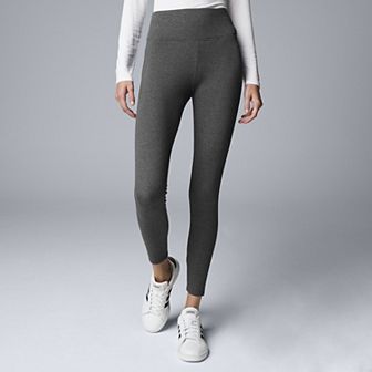 Simply Vera Vera Wang High Rise Women's Live In Fleece Lined Leggings