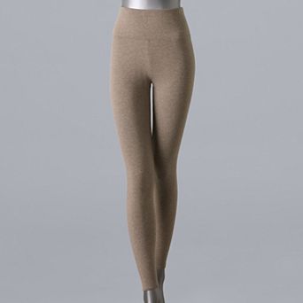 Simply Vera Vera Wang High Rise Women's Live In Fleece Lined Leggings