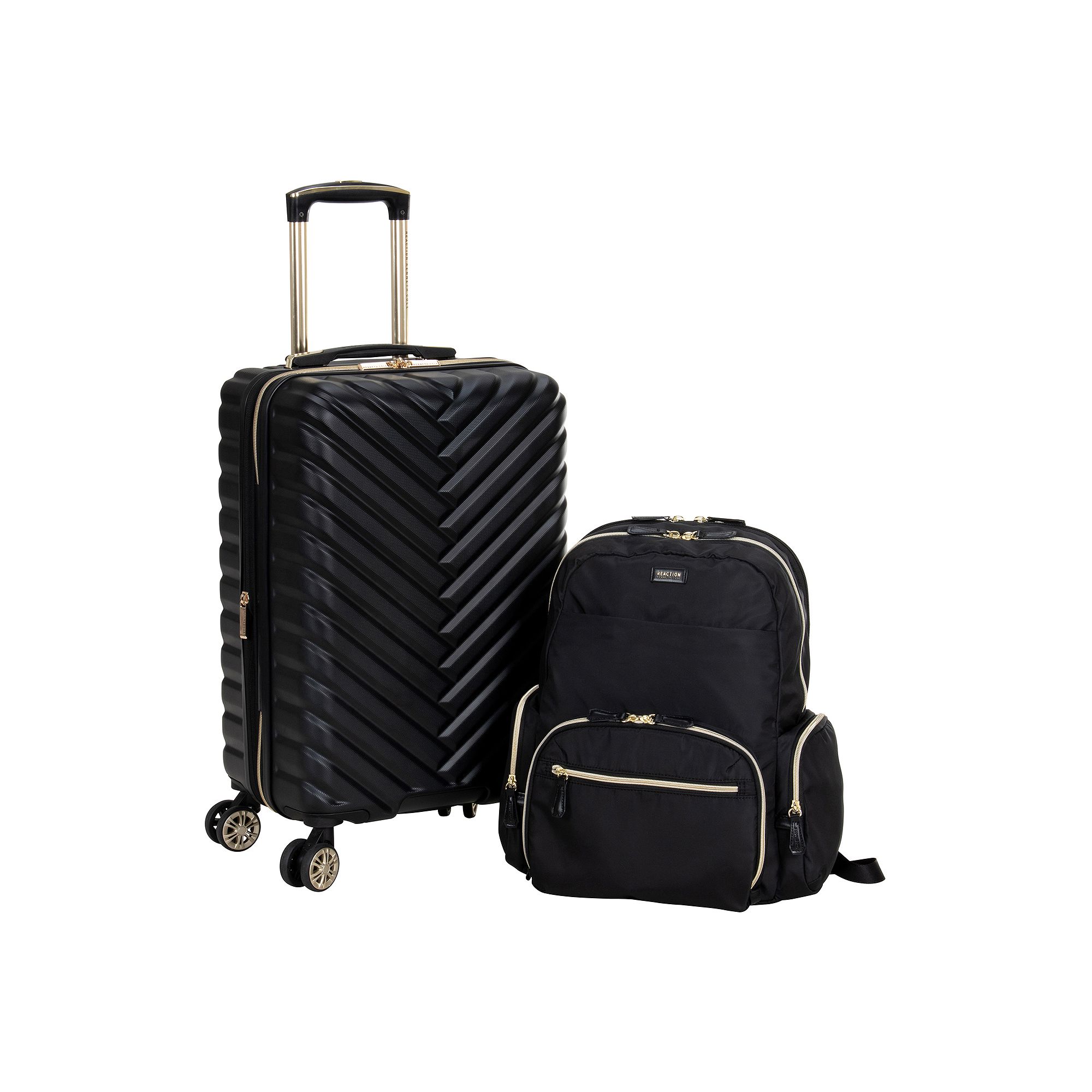 Kenneth Cole Reaction Chevron 2-Piece 20-Inch Hardside Carry-On Luggage and