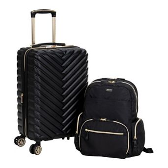 Kenneth Cole Reaction Chevron 2 pc 20-Inch Hardside Carry-On Luggage and Backpack Set