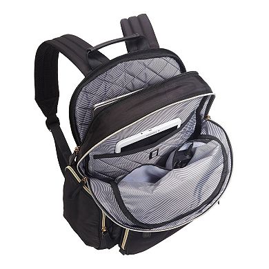 Kenneth Cole Reaction Chevron 2-Piece 20-Inch Hardside Carry-On Luggage and Backpack Set