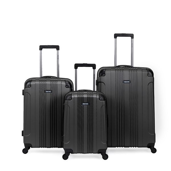 Kenneth Cole Reaction Out of Bounds 3-Piece Hardside Spinner Luggage Set - Charcoal