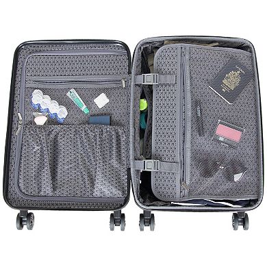 Kenneth Cole Reaction Madison Square 24-Inch Chevron Hardside Spinner Luggage