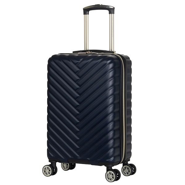 Kenneth Cole Reaction Madison Square 24-Inch Chevron Hardside Spinner Luggage - Navy