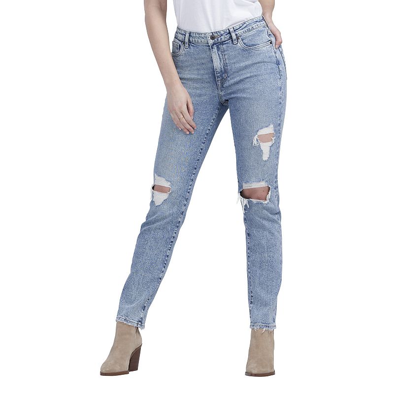 Womens Buffalo David Bitton High-Rise Straight Leg Jeans, Size: 26X32, Blu