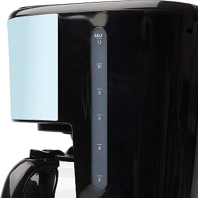Haden Heritage 12 Cup Programmable Coffee Maker with 2 Slice Toaster, Turquoise