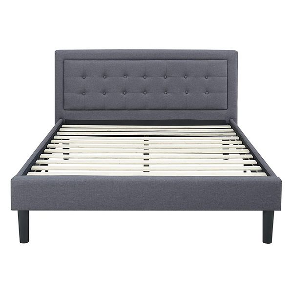 Classic Brands Mornington Tufted Upholstery Platform Bed Frame, King