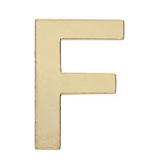 Au Naturale 14k Gold Initial Single Stud Earring