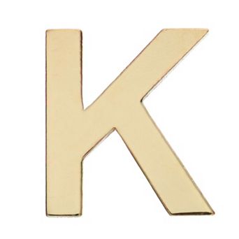 Au Naturale 14k Gold Initial Single Stud Earring