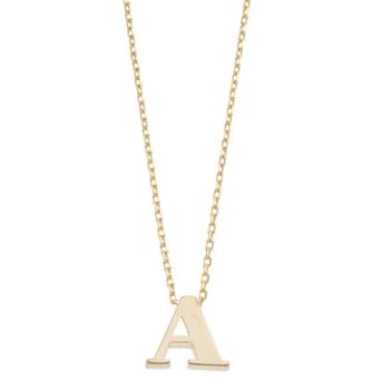 Au Naturale 14k Gold Initial Pendant Necklace