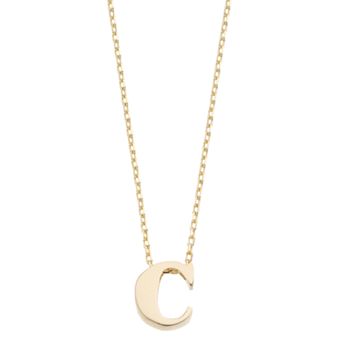 Au Naturale 14k Gold Initial Pendant Necklace