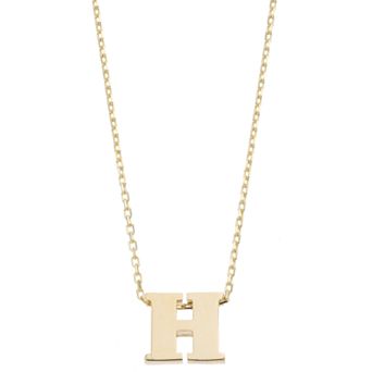 Au Naturale 14k Gold Initial Pendant Necklace