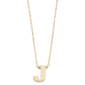 Au Naturale 14k Gold Initial Pendant Necklace