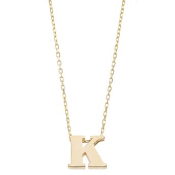 Au Naturale 14k Gold Initial Pendant Necklace