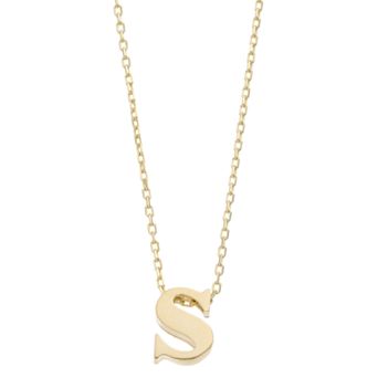 Au Naturale 14k Gold Initial Pendant Necklace