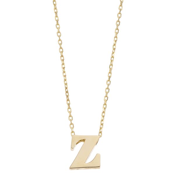 Au Naturale 14k Gold Initial Pendant Necklace - Z