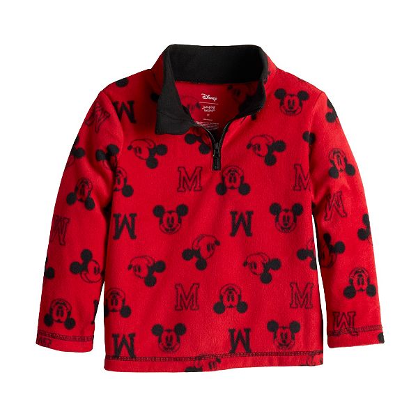 Disney's Mickey Mouse Baby & Toddler Boy Quarter Zip Fleece Pullover by ...