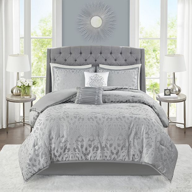 Madison Park Morgan 6-Piece Comforter Set with Throw Pillows