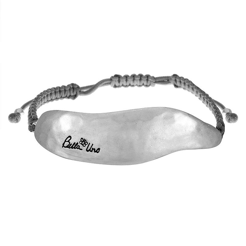 Bella Uno Adjustable Leaf Bracelet, Womens, Size: 7, Silver