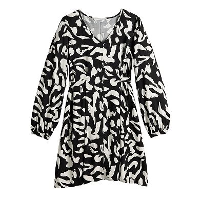 Women's Nine West Knot-Back Long Sleeve Dress