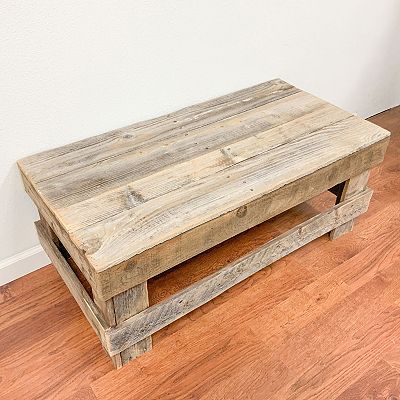 Del hutson reclaimed wood shoe bench hotsell