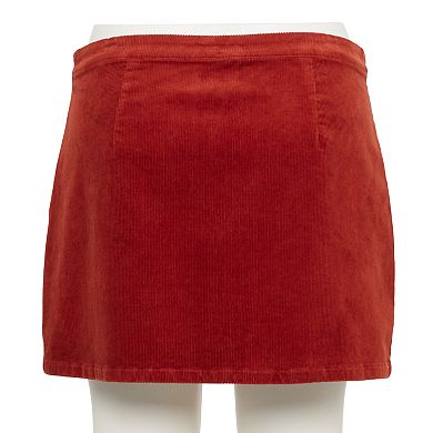 Juniors' Plus Size SO® Front Lace-Up Mini Skirt