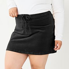 Kohl's short shop black skirt