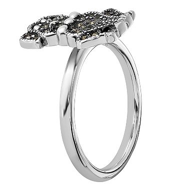 Stacks & Stones Sterling Silver Stackable Marcasite Dog Ring