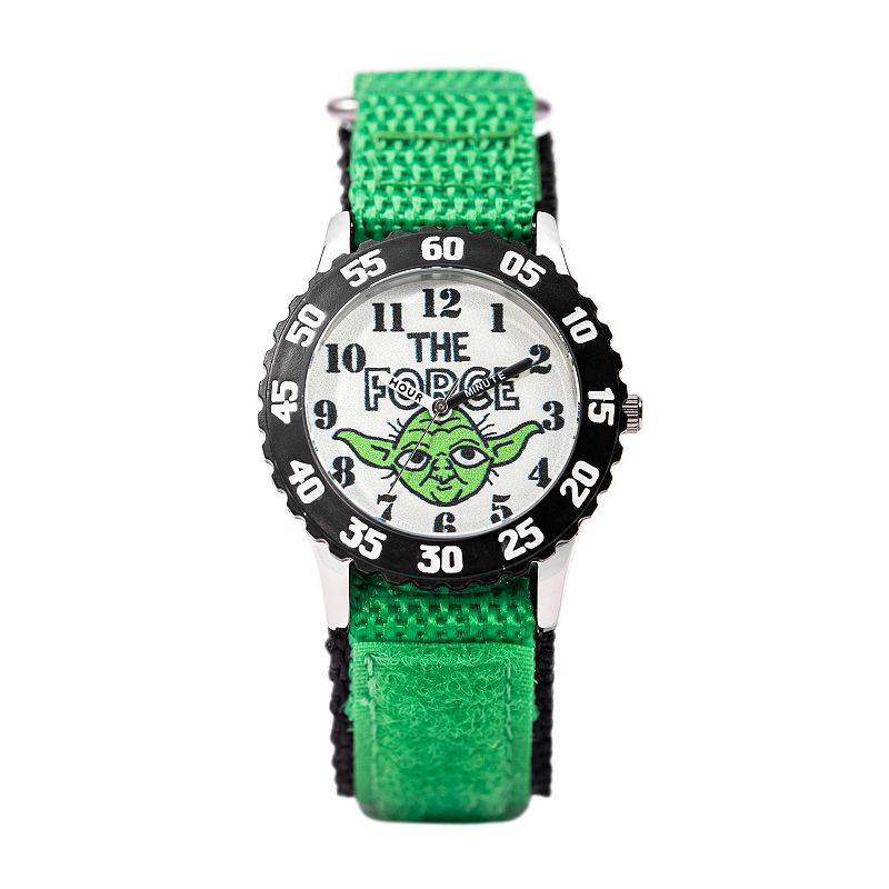 Disney's Star Wars Yoda Kids' Time Teacher Watch, Boy's, Size: Medium, Green