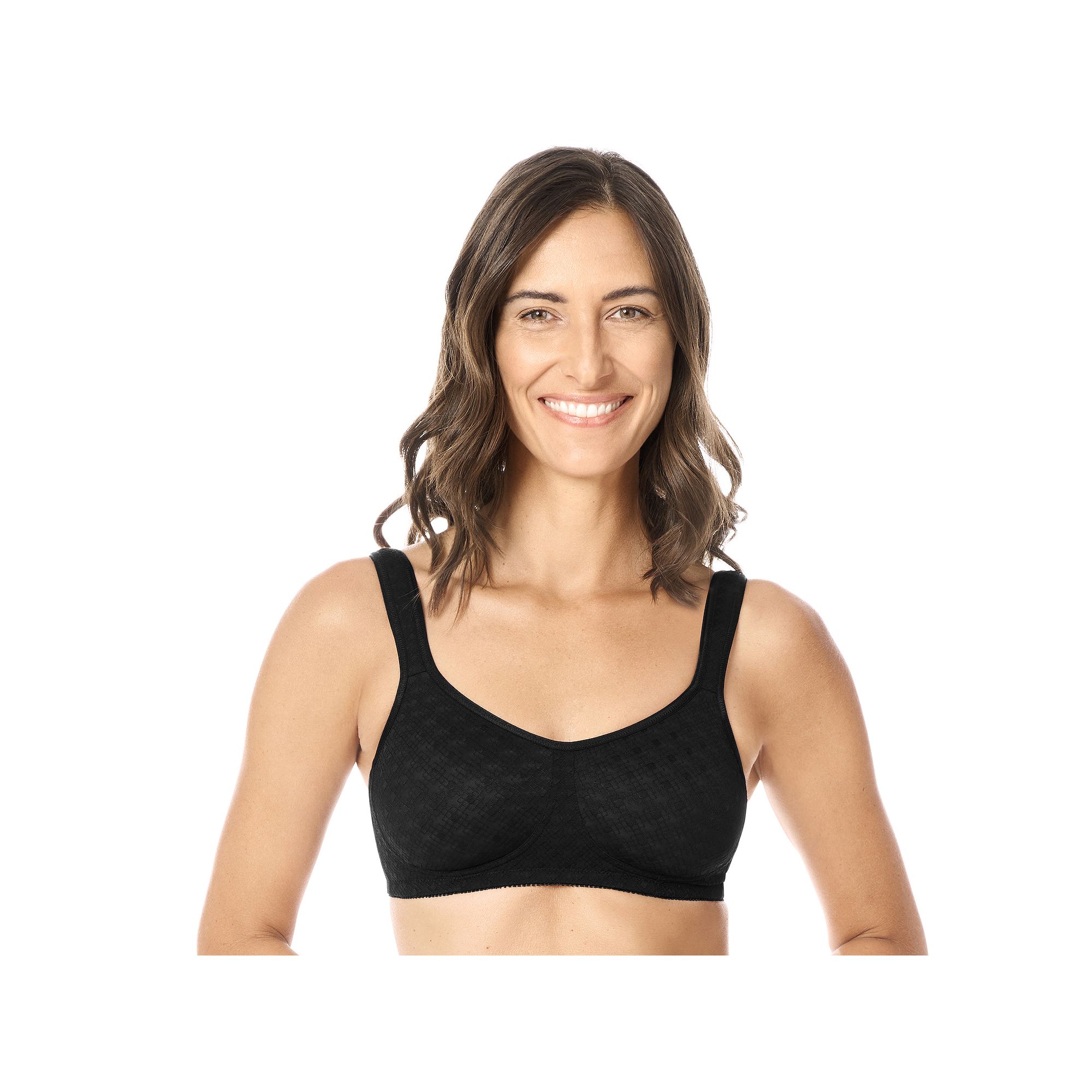 Amoena Mastectomy Bra: Tiana Wireless, Womens, Size: 32 AA, Black