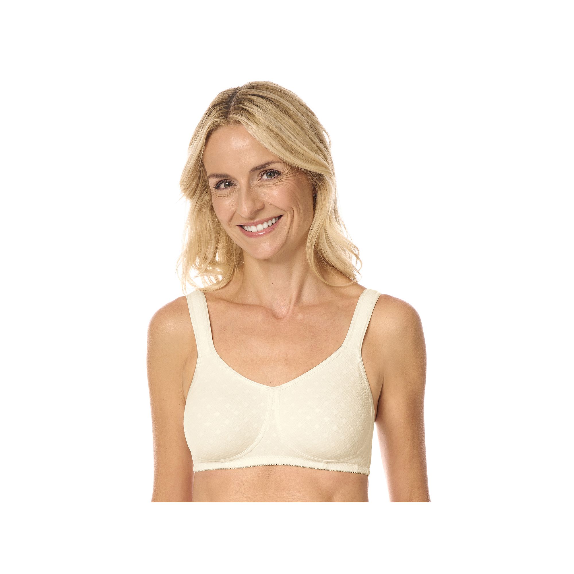 Amoena Mastectomy Bra: Tiana Wireless, Womens, Size: 34 AA, Off White